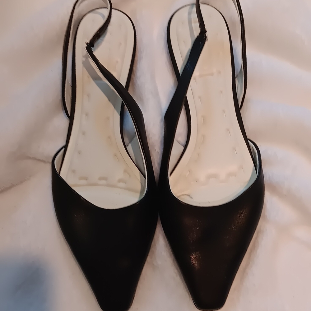 Franco Sarto Black Women's Slingback Shoes Size 7